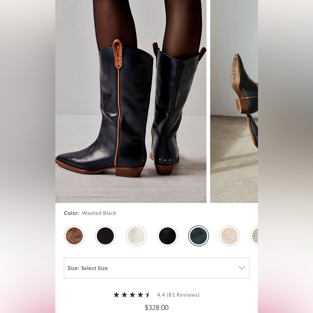 Viral free people cowboy boots